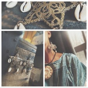 Earrings  beachy vibe STARS & SHELLS